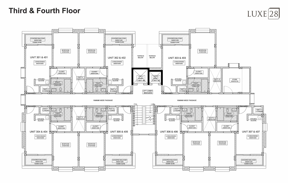 Third & Fourth Floor